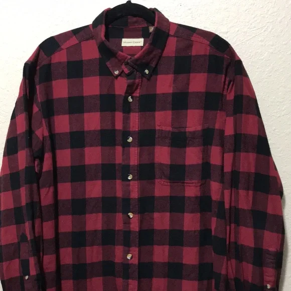 Hobbs Creek Men's Red & Black Buffalo Print Flannel. Good Condition. Size XL. - Picture 5 of 12
